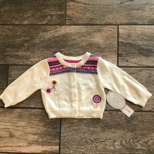 NWT baby girl cardigan sweater, 3 months